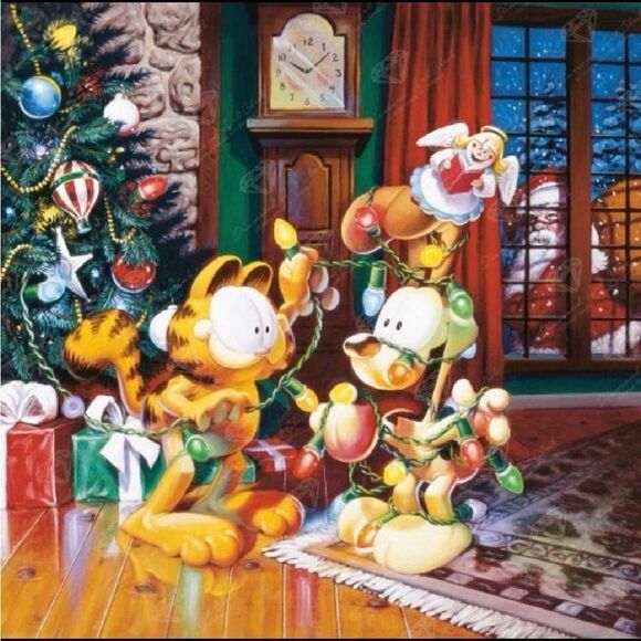 A Garfield Christmas Viacom & Diamond Art Club kit to be completed. - Picture 1 of 4